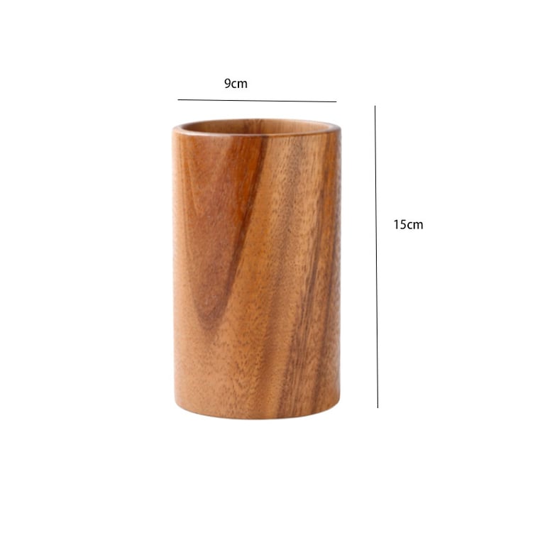 Acacia Wood Cooking Utensil Set with Holder | Natural Kitchen Tools thumbnail 12