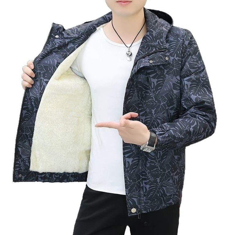 Thickened Fleece-Lined Workwear Jacket for Men | Commuter Style thumbnail 12