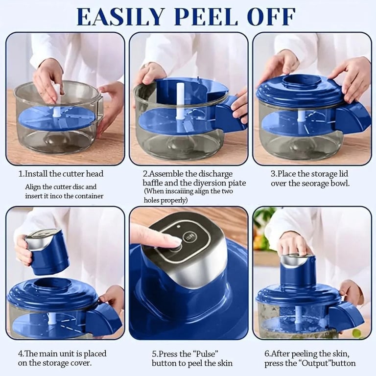 Electric Grape Peeling Machine | Effortless Fruit Peeler Tool Canada thumbnail 7
