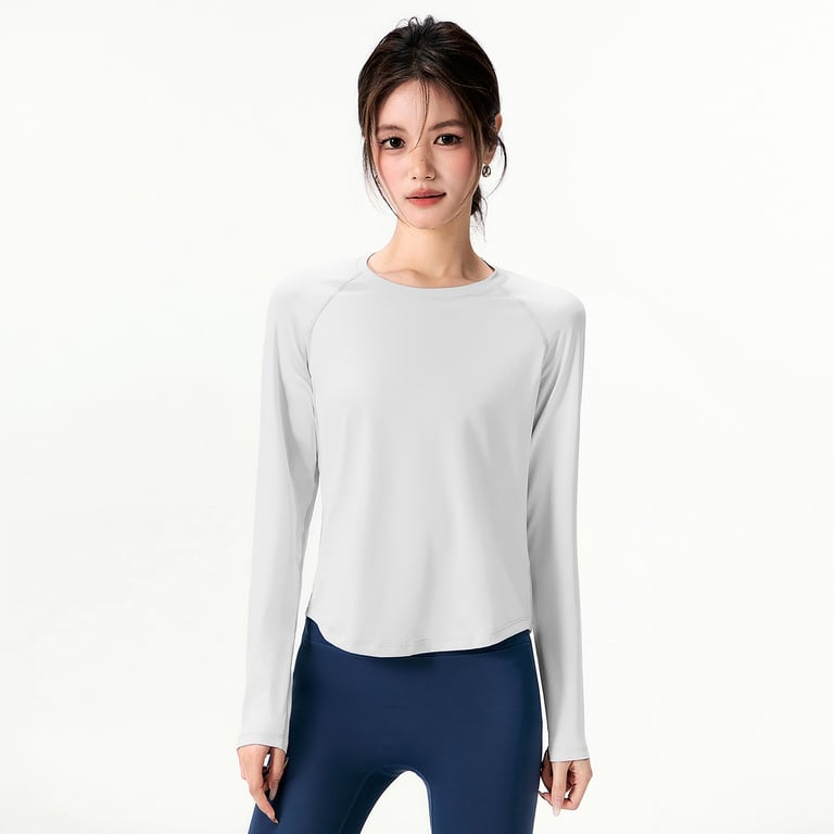 Women's Loose-Fitting Quick-Drying Sports Top | Raglan Sleeves thumbnail 4