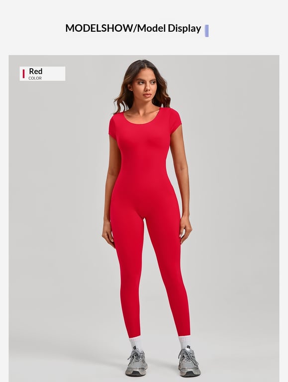 Women's Fashion Solid Color Quick-Drying Yoga Bodysuit | Open Back thumbnail 18