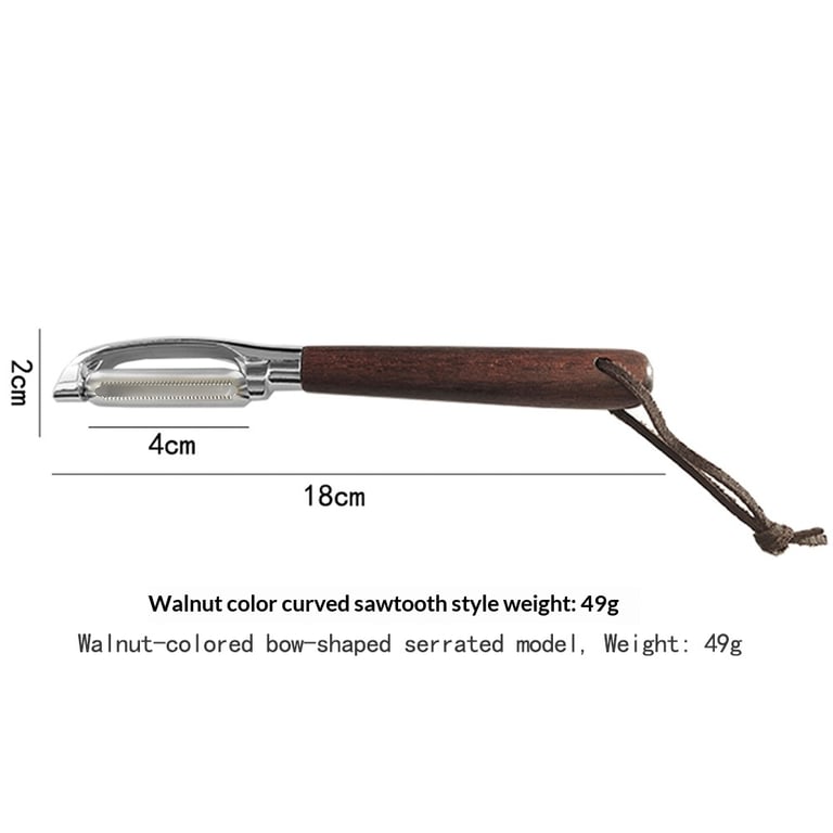 Stainless Steel Acacia Wood Peeler | Y-Shaped & I-Shaped Designs thumbnail 9