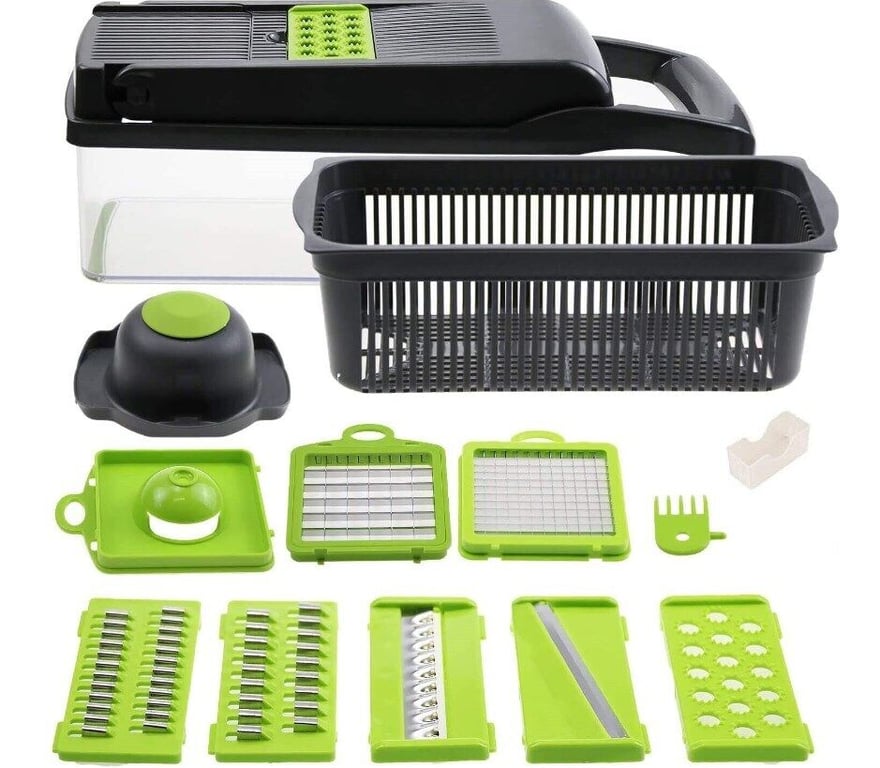 16-in-1 Vegetable Slicer, Salad, Fruit And Vegetable Slicer, Peeler thumbnail 2