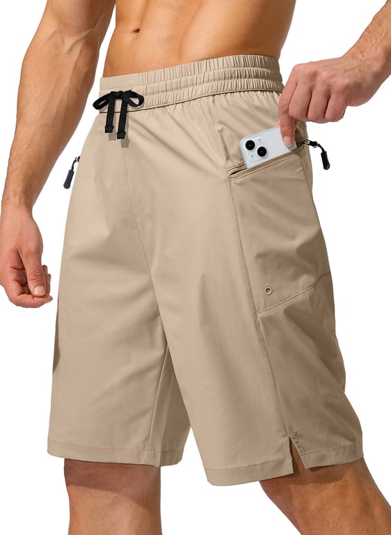 Men's Quick Dry Beach Shorts with Pockets | Drawstring Swim Trunks thumbnail 4