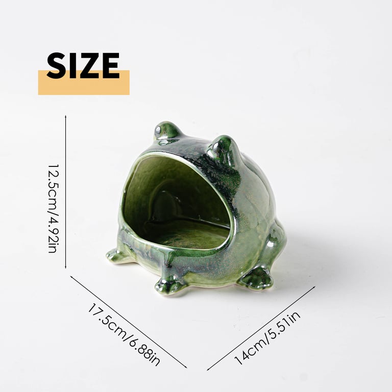 Kitchen Home Table Decorative Ornaments Seasoning Jar | Green Ceramic Frog thumbnail 11