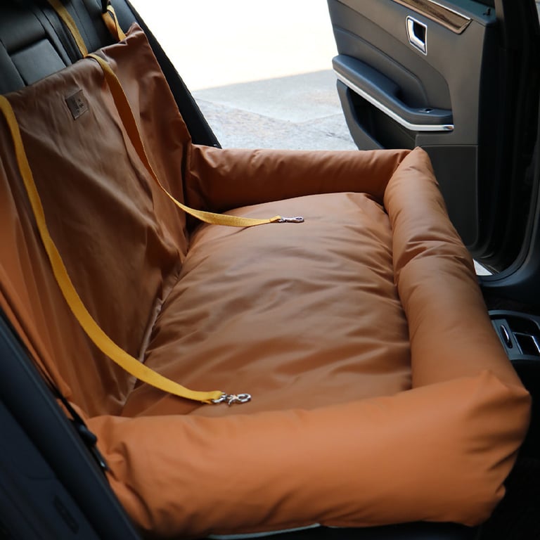 Premium Waterproof Car Dog Bed | Rear Seat Pet Kennel Mat Safety thumbnail 4