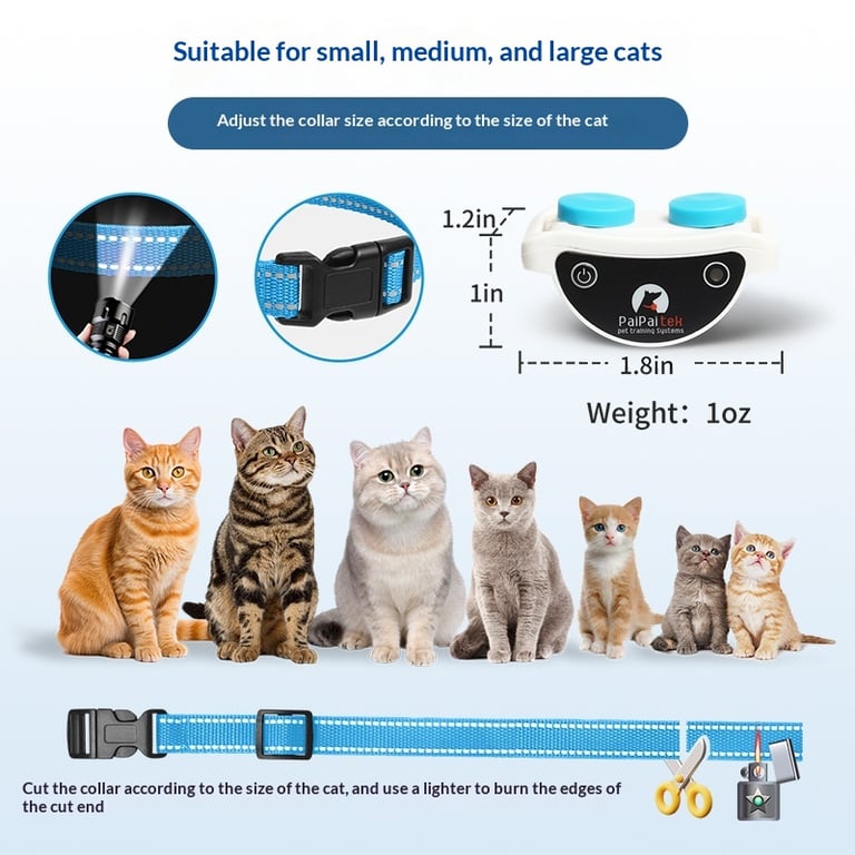 Remote Control Cat Training Collar | Waterproof Behavior Corrector thumbnail 2