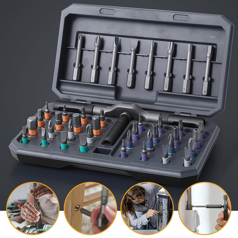 42-in-1 Magnetic Screwdriver Set | Professional Ratchet Tool Kit thumbnail 8