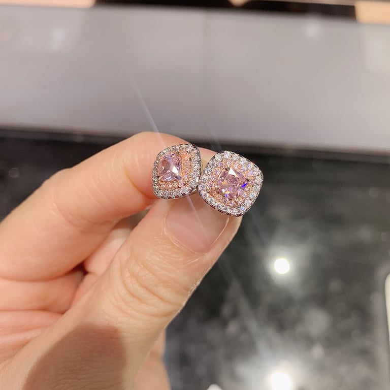 Women's Zircon Fashion Earring Ring And Bracelet Set | Home & Kitchen thumbnail 3