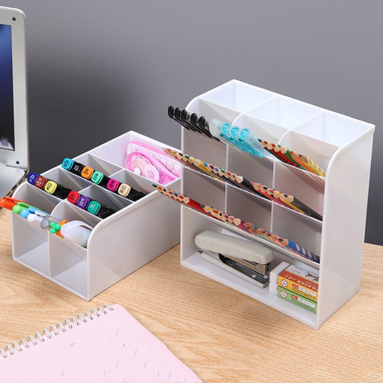 Transparent Large-Capacity Cosmetic Organizer Shelf | Desk Storage