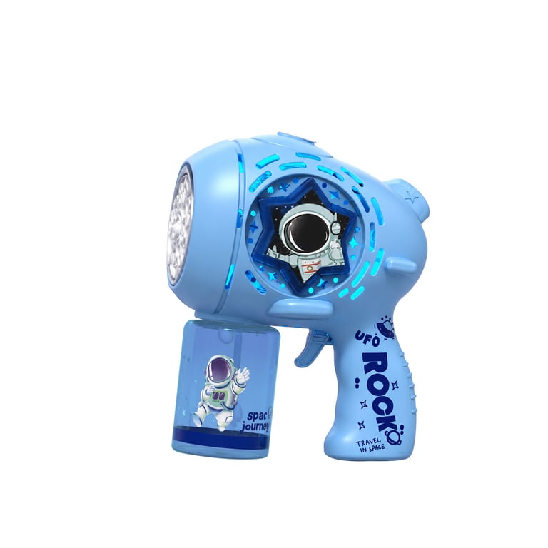 Space Spray Bubble Gun | LED Light-Up Toy for Kids | Captain Fam thumbnail 1