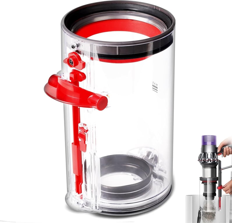 Dyson V10 SV12 Replacement Dust Bin Canister Filter | Large Capacity thumbnail 1