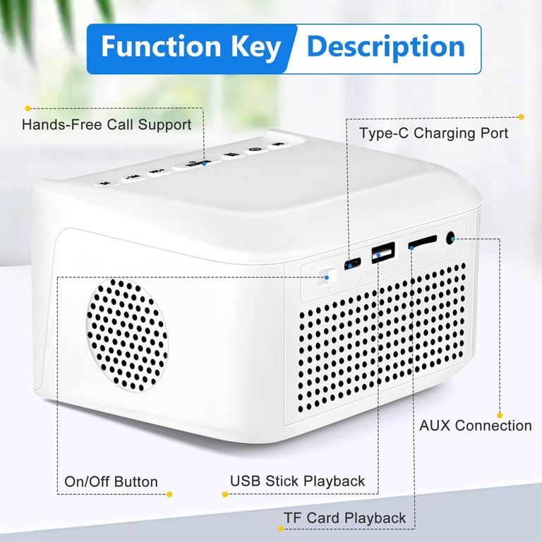 Digital Alarm Clock Radio with Bluetooth Speaker | USB Charging thumbnail 8