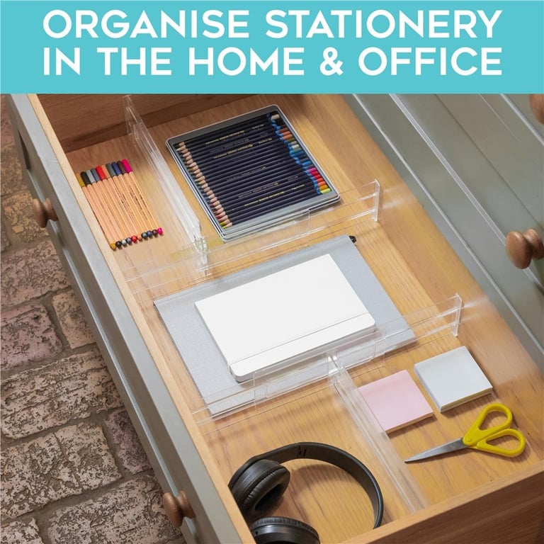 8Pcs Adjustable Drawer Dividers | Expandable Storage Organiser Set thumbnail 9