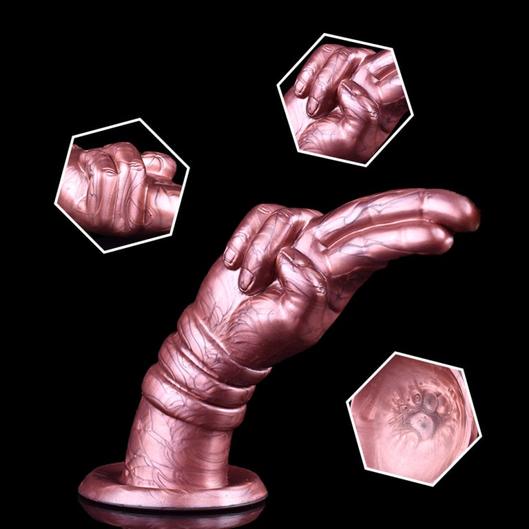 Hand-Shaped Silicone Insertable Toy | Premium Rose Gold Design thumbnail 15