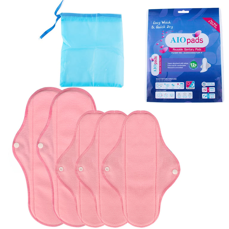 Washable Sanitary Pad Set for Hygienic Care | Reusable Pads Canada thumbnail 5