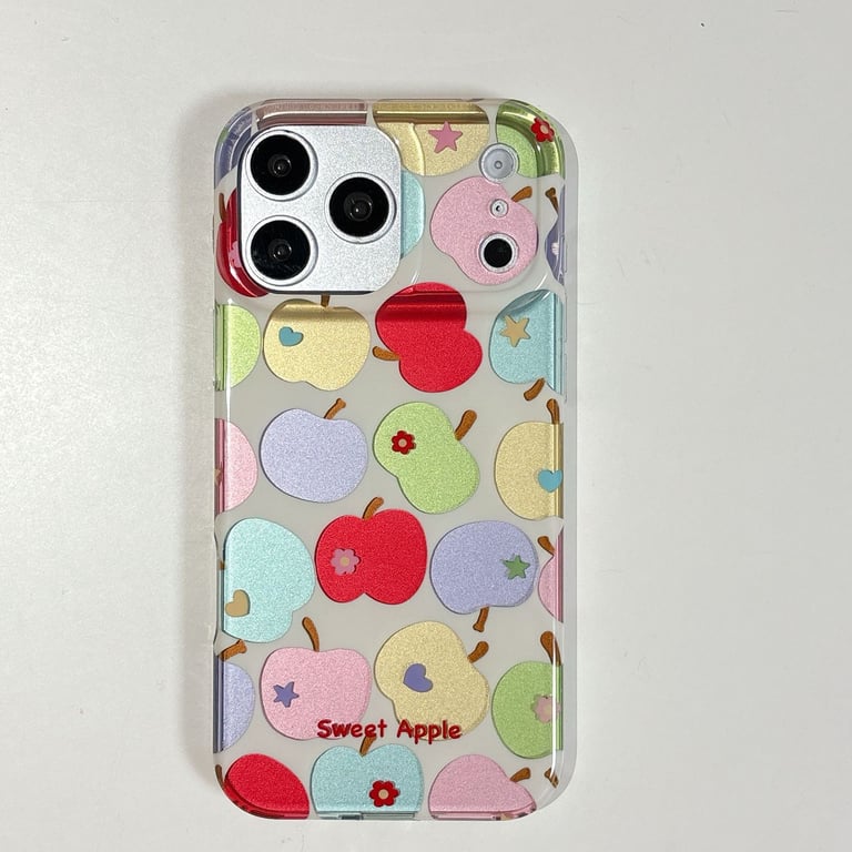 Electroplated Colorful Flower iPhone Case | Sweet Apple Design thumbnail 1