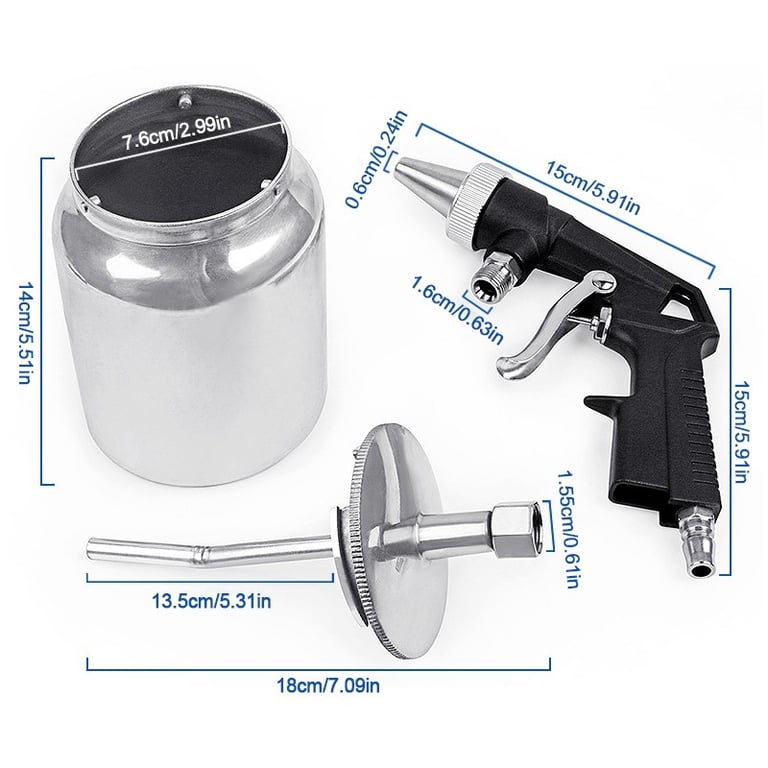 Air Sandblasting Gun Compressor Handheld 90 PSI Sand Blaster Shot Media Blasting thumbnail 9