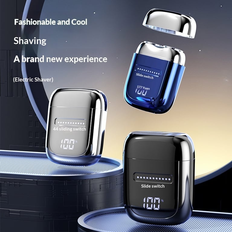 LED Digital Display Portable Mini Electric Shaver | Fast-Charging thumbnail 19