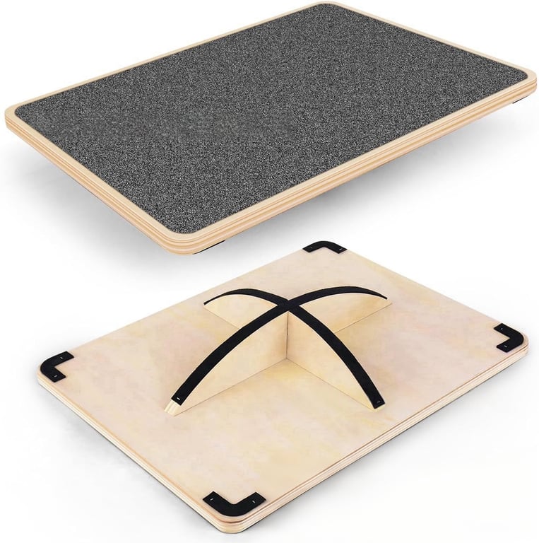 Wooden Yoga Balance Board for Home | Posture & Core Training thumbnail 4
