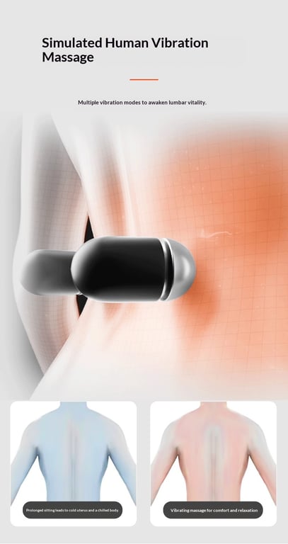Lumbar Pillow Massage Heating Waist Pad | Pain Relief Heat Therapy thumbnail 3