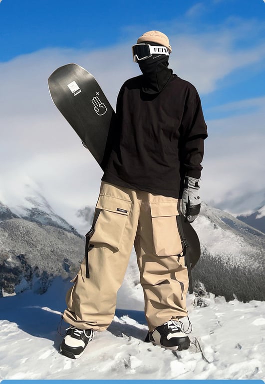 Ice South Korea Multi-Pocket Waterproof Ski Pants | Home & Kitchen Winter Wear thumbnail 7