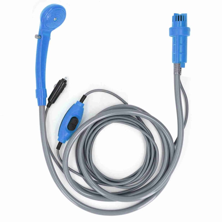 Car Plug Shower Kit 36W Portable Electric Vehicle Mounted Shower Kit For Outdoor Camping Car Washing Irrigation Blue thumbnail 5