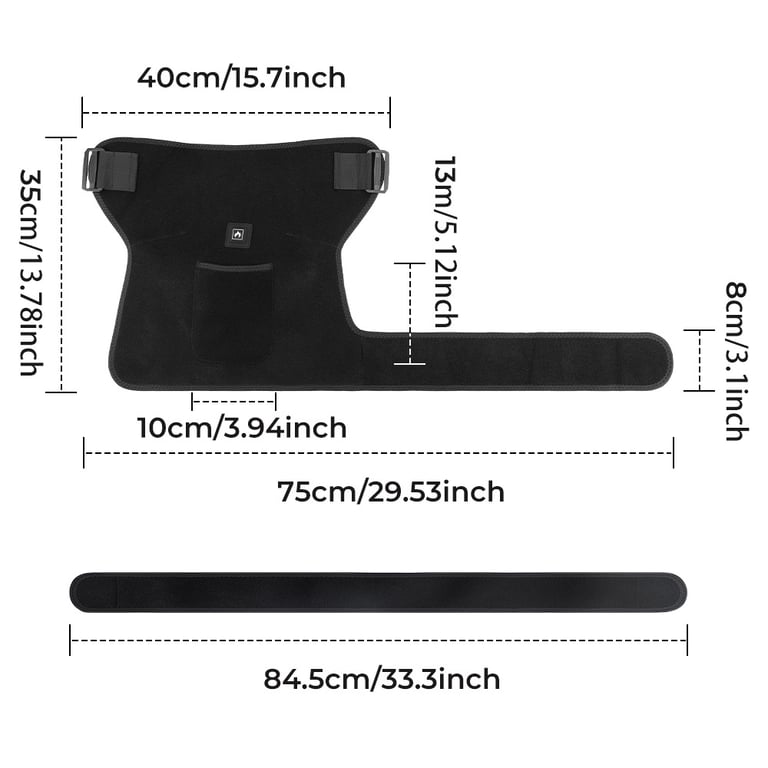 660nm Red Light Therapy Hip Wrap | USB Heating Massage Device thumbnail 17