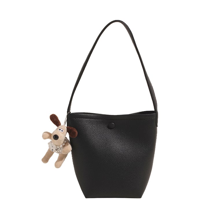 Large-Capacity Pebbled Leather Tote Bucket Bag for Women | Spring thumbnail 6