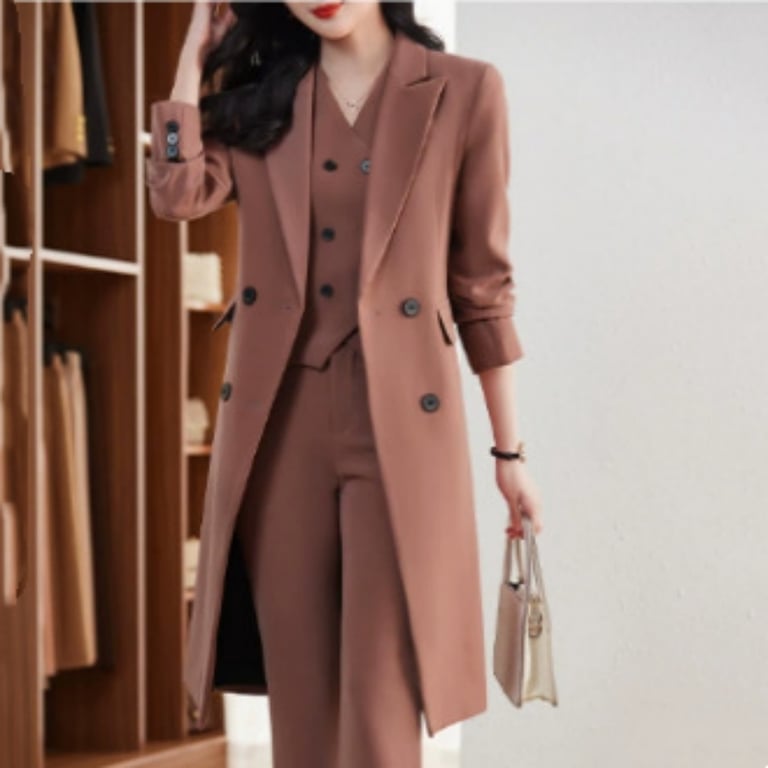 Women's Three-Piece Professional Suit Set | Autumn Winter Workwear thumbnail 2