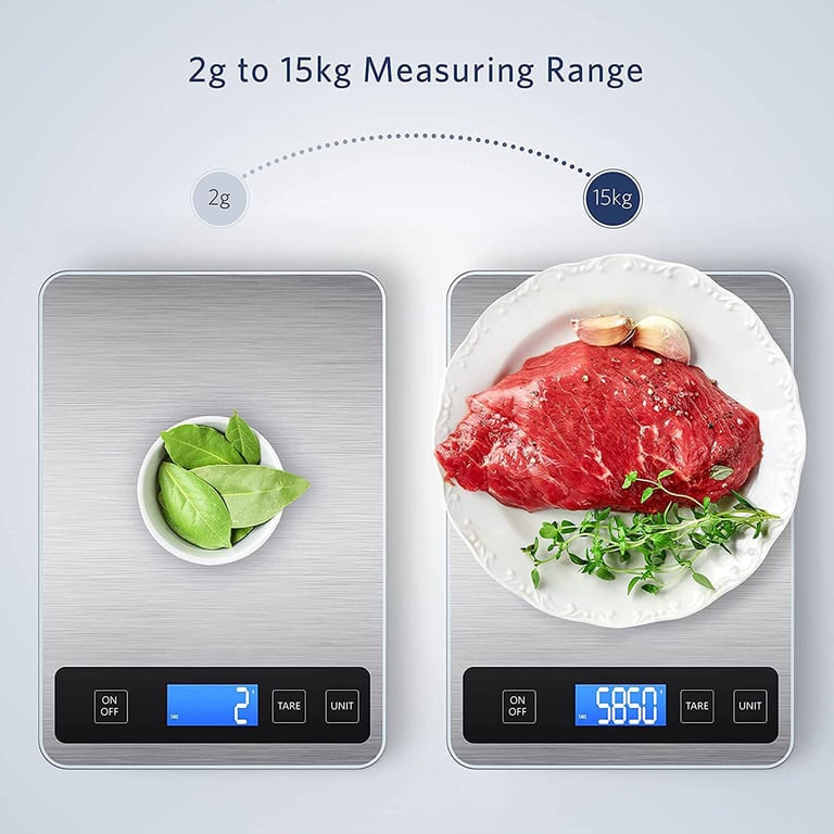 Weighing Scales Kitchen,Precision Digital Food Scale With Backlit LCD thumbnail 6