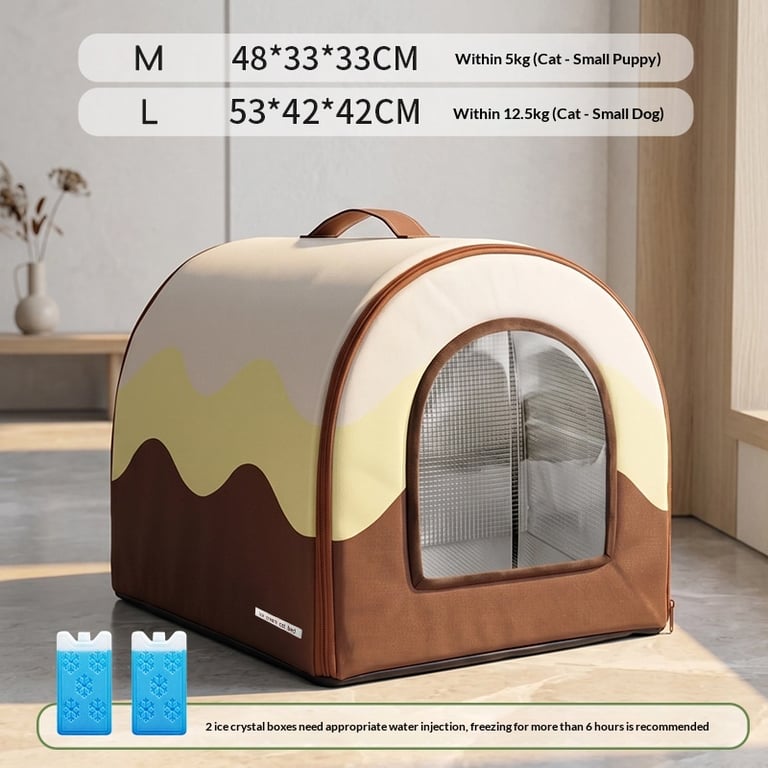 Portable Cooling Dog Bed All-Season | Ice Pack Pet Nest Canada thumbnail 8