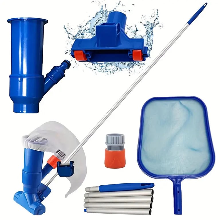 Pool Cleaning Tool With Bottom Brush And Suction Head thumbnail 2