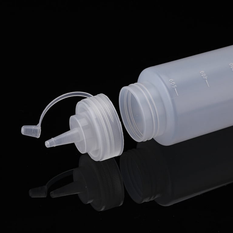 8 Pack Plastic Squeeze Bottles 500ml | Food-Grade Condiment Dispensers thumbnail 4