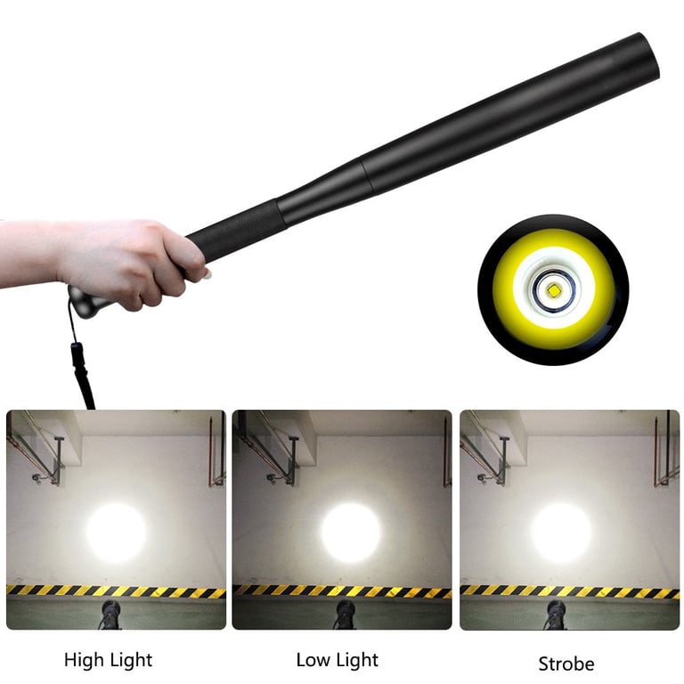 LED Aluminum Flashlight | Long-Handle Heavy-Duty Torch | Canada thumbnail 7
