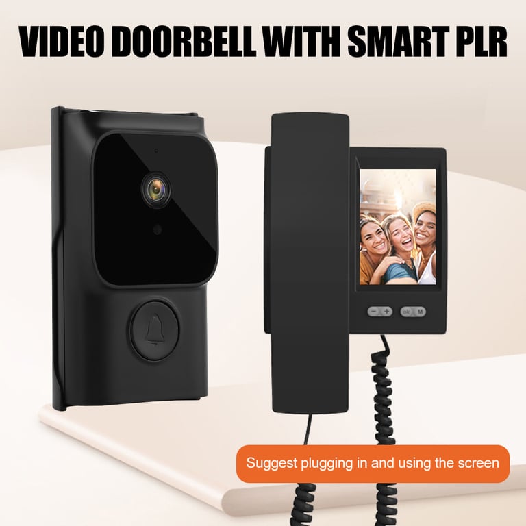 Smart WiFi Video Doorbell with Indoor Monitor | Wireless Security Camera thumbnail 6