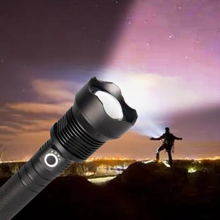 9900000LM LED Flashlight Rechargeable Zoom Torch | Super Bright thumbnail 1