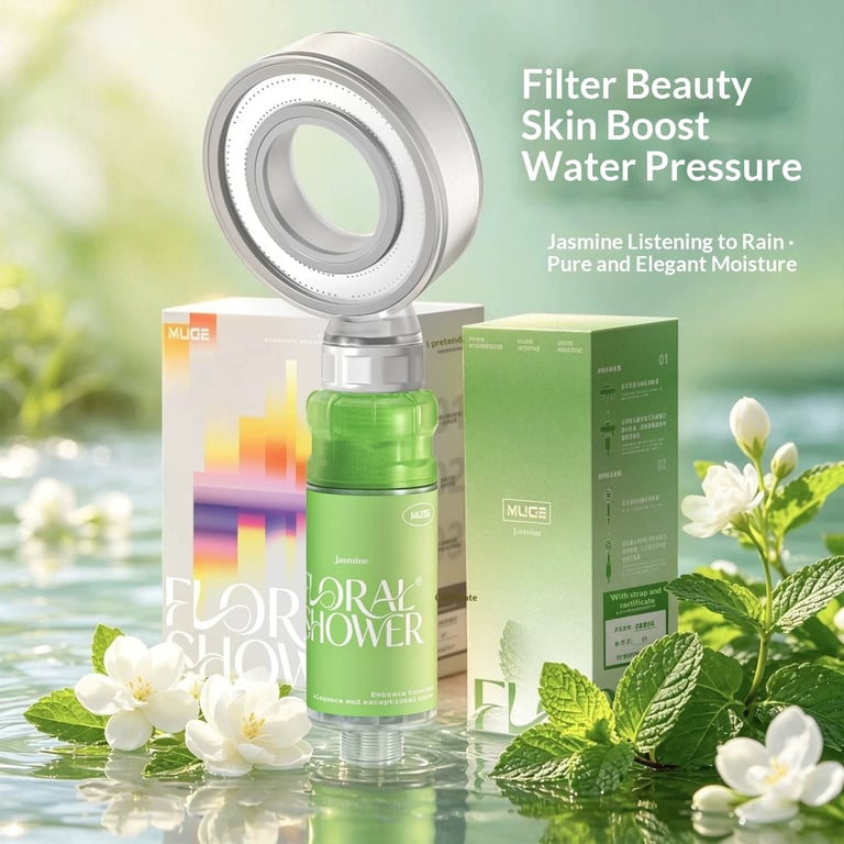 Aromatherapy Pressurized Showerhead Filter | Spa Shower Experience thumbnail 9