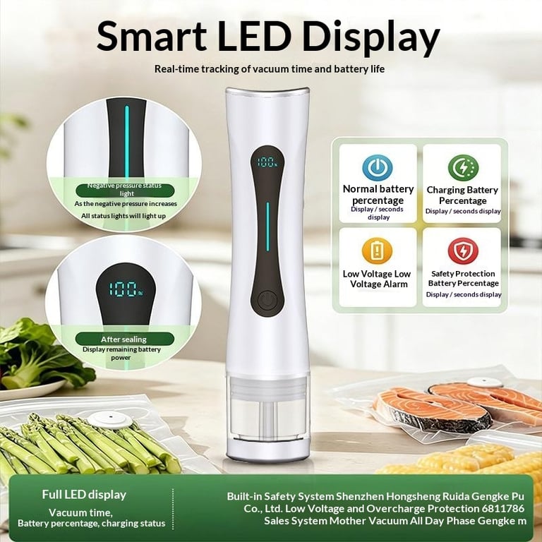 Vacuum Food Packaging Bag Set & Freshness Preserver | Home & Kitchen thumbnail 4