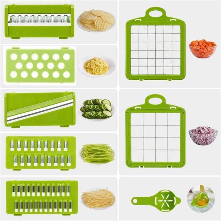 16-in-1 Vegetable Chopper Mandolin Slicer | Food Dicer Peeler Cutter thumbnail 12