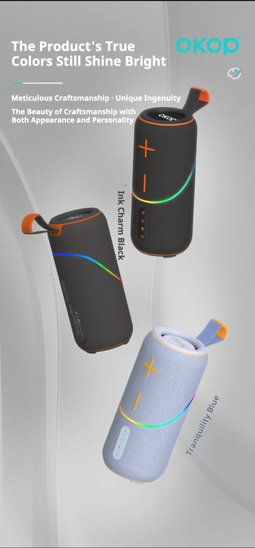 KP-806 Portable Handheld Bluetooth Speaker Outdoor Use Extra-Long Battery Life Cross Border Best Seller Compact Desktop Speaker With RGB Ambient Lighting thumbnail 10