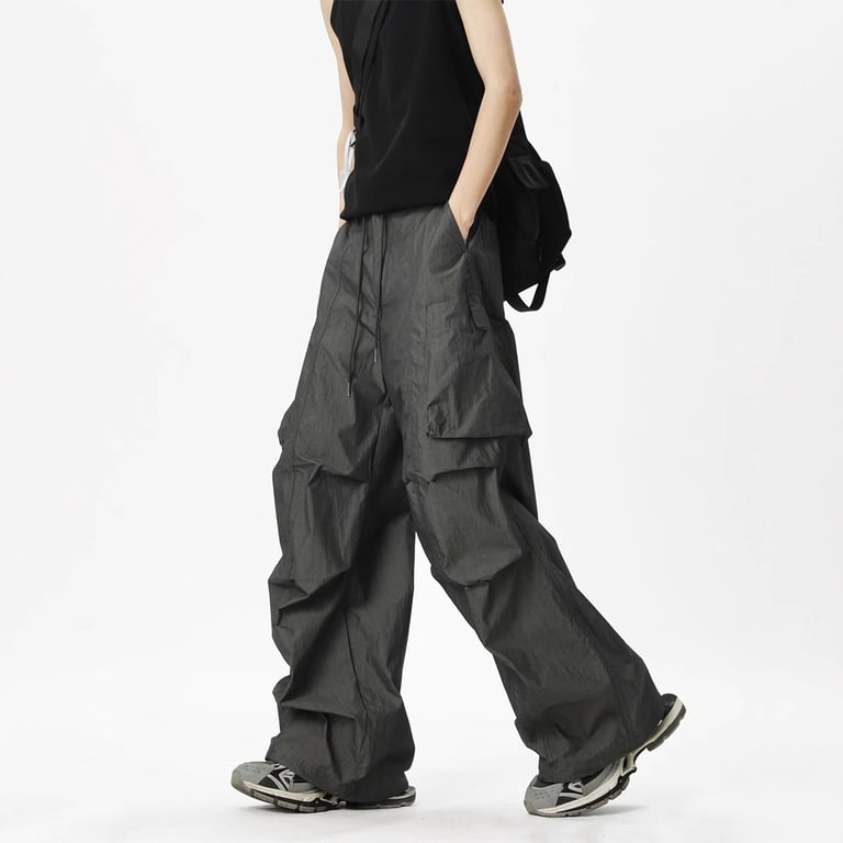 Loose-fit Casual Quick-drying Outdoor Pants | Wide-leg Cargo Style thumbnail 2