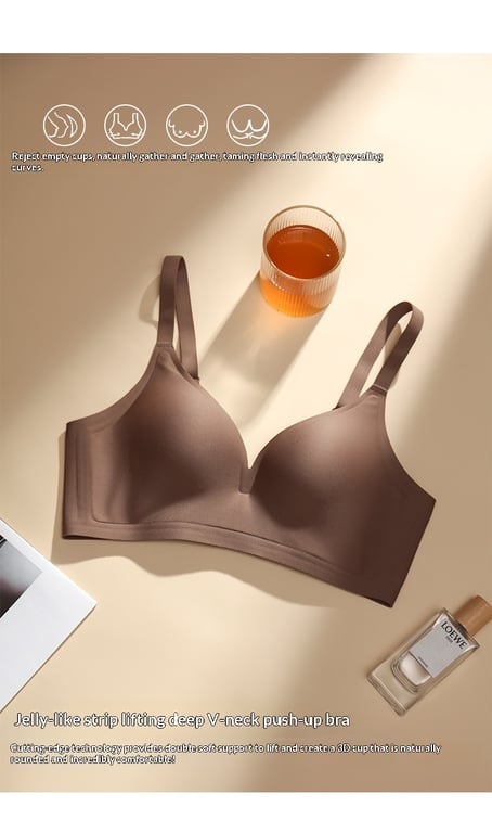 Thin Cup Push-Up Wireless Bra with Side Boob Control | Canada thumbnail 19