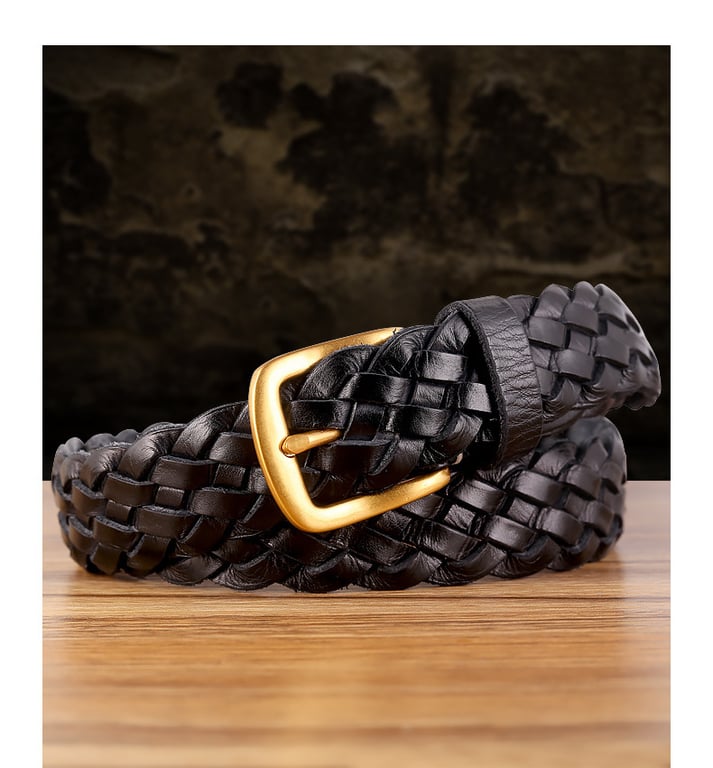 Vintage Woven Vegetable-Tanned Leather Belt | Canadian Made thumbnail 14