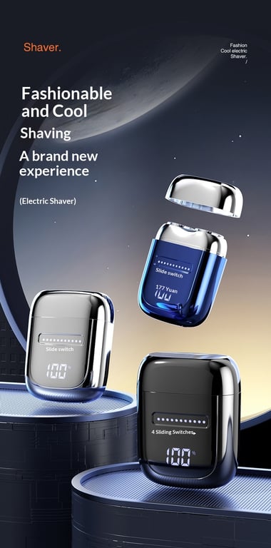 LED Digital Display Portable Mini Electric Shaver | Fast-Charging thumbnail 6