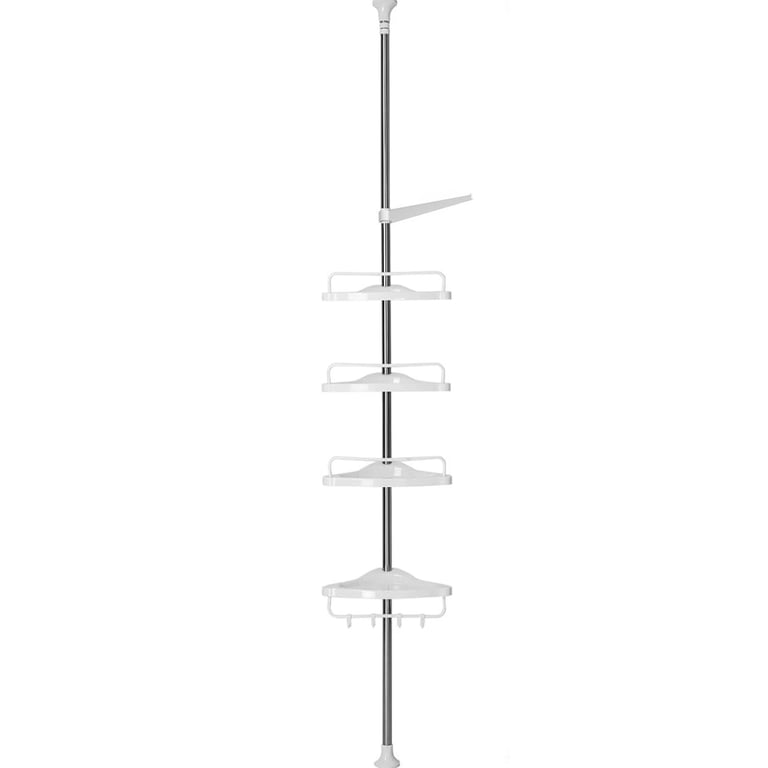 4 Tier Telescopic Bathroom Wall Corner Shelf Rack Shower Caddy Storage Organizer thumbnail 2