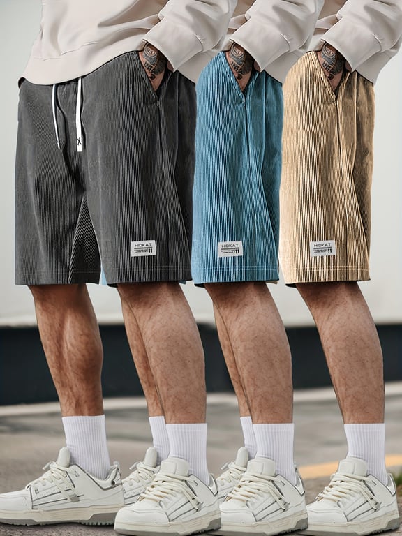 American-Style Mens Quick-Dry Shorts | Breathable Summer Drawstring thumbnail 12
