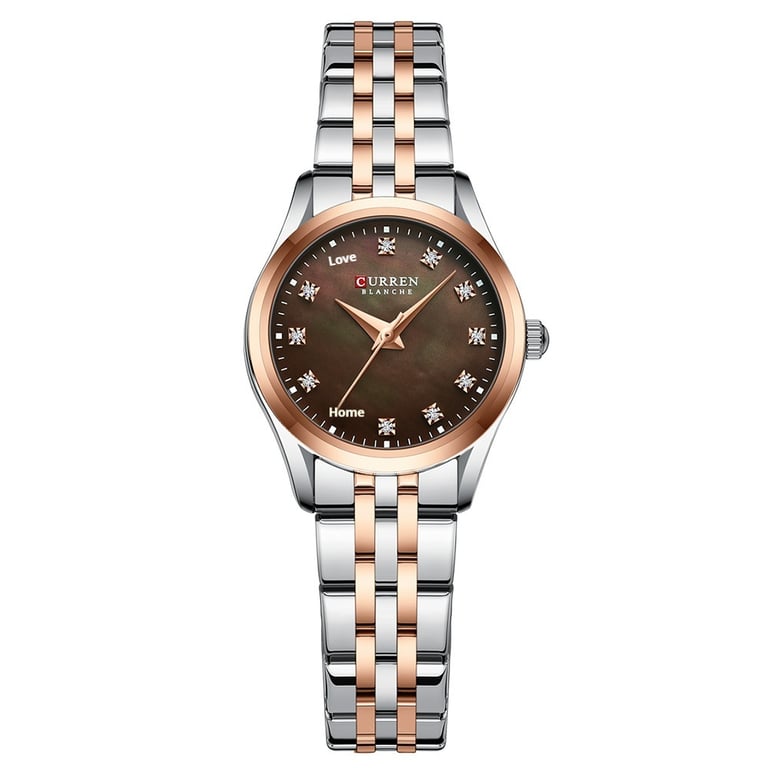 Rhinestone Ultra-Thin Women's Watch | Mother-of-Pearl Stainless Steel thumbnail 6