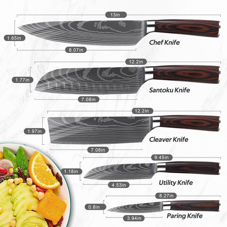 Stainless Steel Kitchen Knives Suit | 7-Piece Home & Kitchen Set thumbnail 5