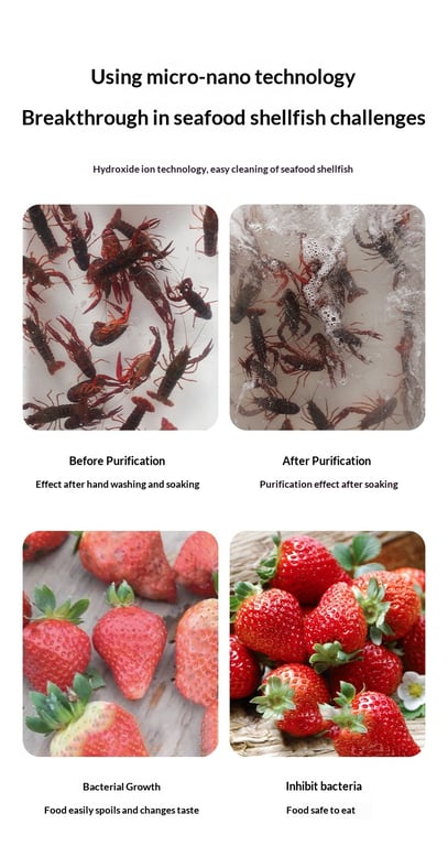 Negative-Ion Fruit & Vegetable Sterilizer | Food Purifier for Home thumbnail 11